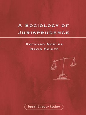 cover image of A Sociology of Jurisprudence